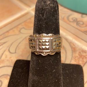 STERLING Silver & Marcasite Ring